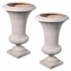 Design Toscano Viennese 32 in. H Medium Ancient Ivory Fiberglass Architectural Garden Urn -Design Toscano Sales Store ancient ivory design toscano urn planters ne150233 fa 1000 1