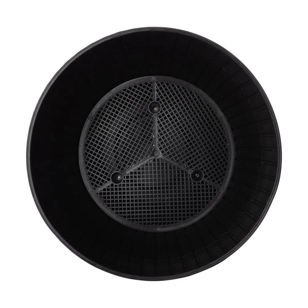 Glitzhome 10.25 in. D Solar Lighted Black Plastic Hanging Planter 9 Glitzhome 10.25 in. D Solar Lighted Black Plastic Hanging Planter - Image 7