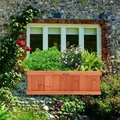 Costway 28 in. Rectangular Wood Flower Planter Box Garden Yard Decorative Window Box 13 Costway 28 in. Rectangular Wood Flower Planter Box Garden Yard Decorative Window Box -Design Toscano Sales Store brown costway planter boxes gt3431 4f 1000