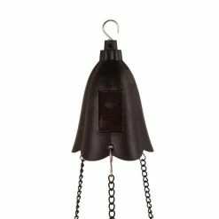 Glitzhome 10.25 in. D Solar Lighted Hanging Plastic Basket/Planter -Design Toscano Sales Store brown glitzhome hanging planters gh1407203566 4f 1000