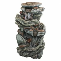 Design Toscano Cathedral Rocks Cascading Waterfall Stone Bonded Resin Garden Fountain -Design Toscano Sales Store design toscano freestanding fountains dw172122 c3 1000 1