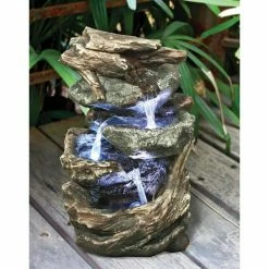 Design Toscano Glacier Peak Cascading Stone Bonded Resin Garden Fountain -Design Toscano Sales Store design toscano freestanding fountains dw35126 76 1000