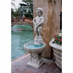 Design Toscano Manneken Pis Stone Bonded Resin Fountain with Base -Design Toscano Sales Store design toscano freestanding fountains ng33505 76 1000