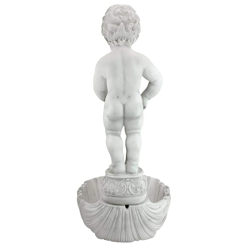 Design Toscano Manneken Pis Statue Stone Bonded Resin Basin and Pump 8 Design Toscano Manneken Pis Statue Stone Bonded Resin Basin and Pump - Image 6