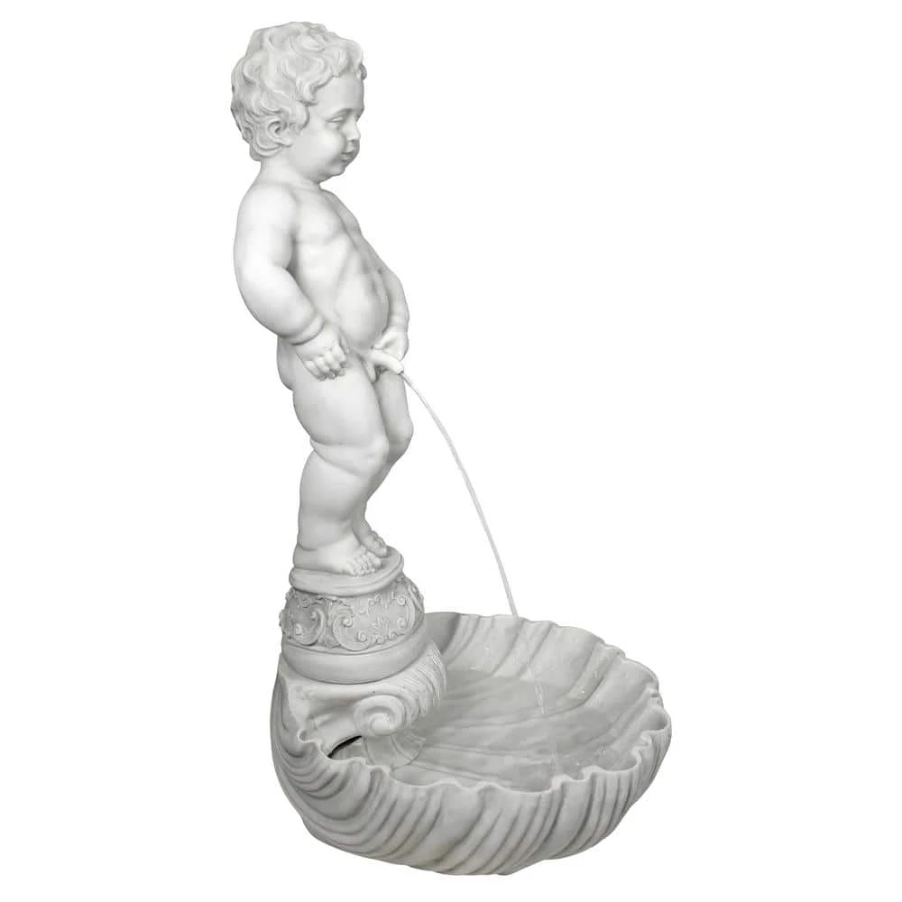 Design Toscano Manneken Pis Statue Stone Bonded Resin Basin and Pump 5 Design Toscano Manneken Pis Statue Stone Bonded Resin Basin and Pump - Image 3