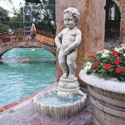 Design Toscano Manneken Pis Statue Stone Bonded Resin Basin and Pump 23 Design Toscano Manneken Pis Statue Stone Bonded Resin Basin and Pump -Design Toscano Sales Store design toscano freestanding fountains ng833505 76 1000