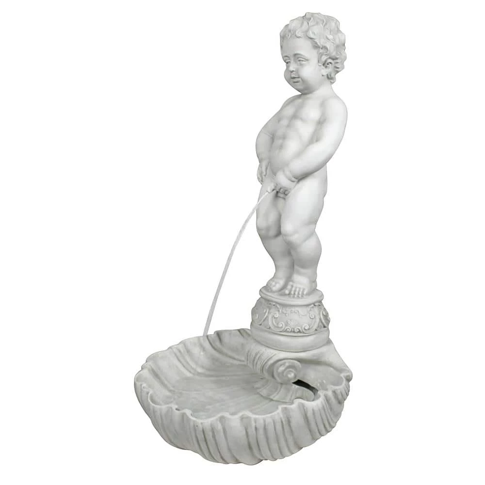 Design Toscano Manneken Pis Statue Stone Bonded Resin Basin and Pump 11 Design Toscano Manneken Pis Statue Stone Bonded Resin Basin and Pump - Image 9