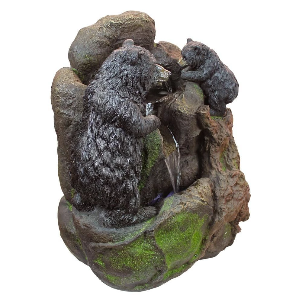Design Toscano Grizzly Gulch Black Bears Stone Bonded Resin Garden Fountain 5 Design Toscano Grizzly Gulch Black Bears Stone Bonded Resin Garden Fountain - Image 3