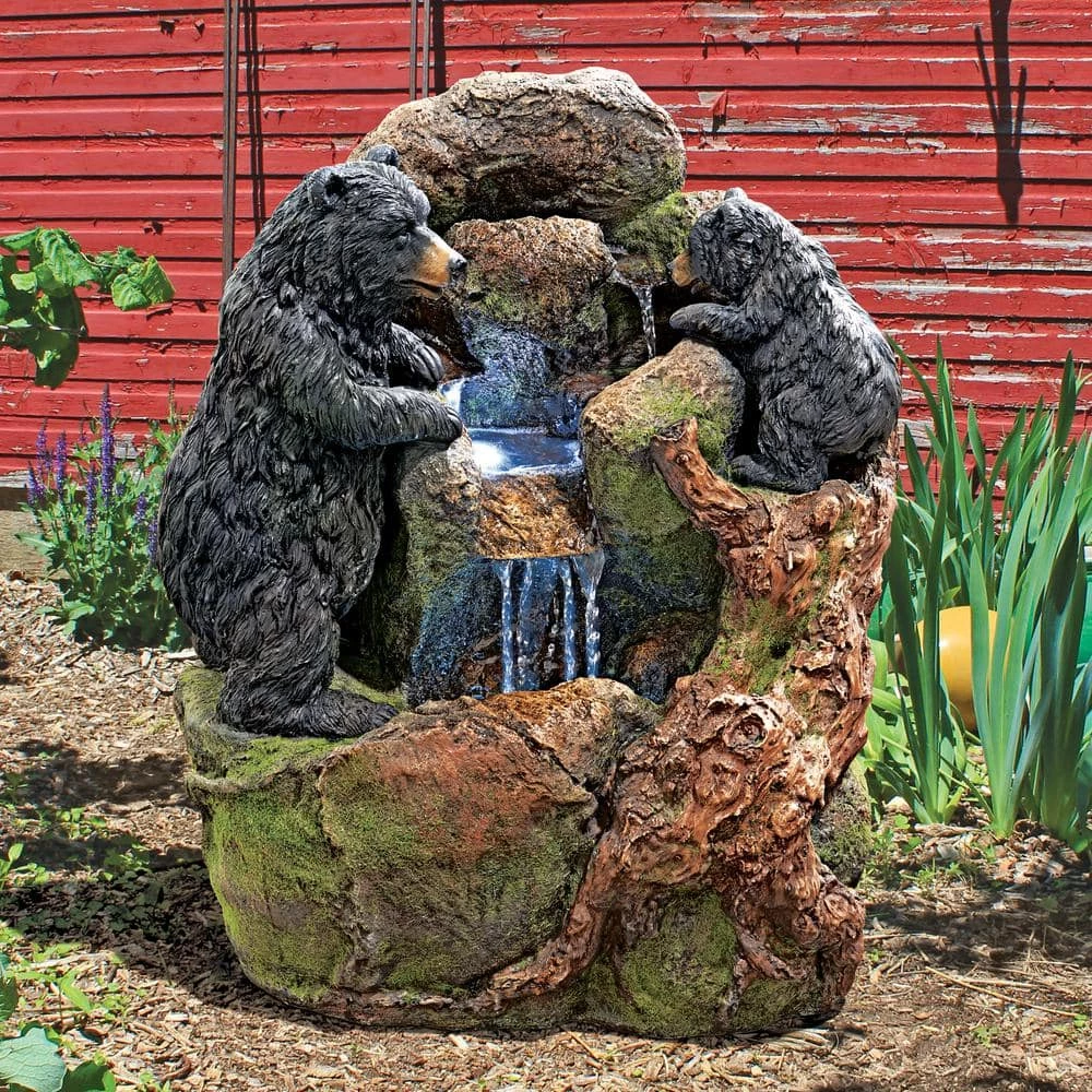 Design Toscano Grizzly Gulch Black Bears Stone Bonded Resin Garden Fountain 13 Design Toscano Grizzly Gulch Black Bears Stone Bonded Resin Garden Fountain - Image 11