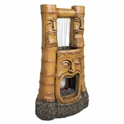Design Toscano Tiki Gods of Fire and Water Stone Bonded Resin Garden Fountain -Design Toscano Sales Store design toscano freestanding fountains sh382465 4f 1000 1
