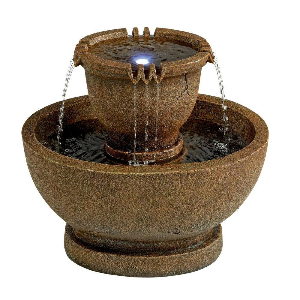 Design Toscano Richardson Oval Urns Cascading Large Stone Bonded Resin Garden Fountain 4 Design Toscano Richardson Oval Urns Cascading Large Stone Bonded Resin Garden Fountain - Image 2