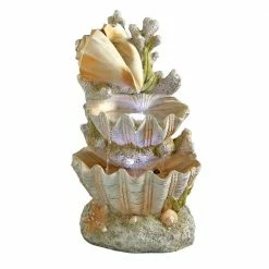 Design Toscano Ocean's Bounty Cascading Shell Stone Bonded Resin Garden Fountain 7 Design Toscano Ocean's Bounty Cascading Shell Stone Bonded Resin Garden Fountain -Design Toscano Sales Store design toscano freestanding fountains ss12719 c3 1000 1