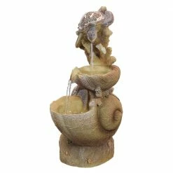 Design Toscano Turtle Cove Cascading Stone Bonded Resin Sculptural Fountain -Design Toscano Sales Store design toscano freestanding fountains ss1646 44 1000
