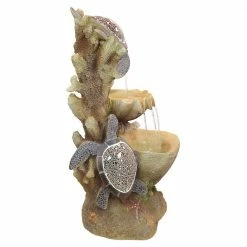 Design Toscano Turtle Cove Cascading Stone Bonded Resin Sculptural Fountain -Design Toscano Sales Store design toscano freestanding fountains ss1646 4f 1000 1