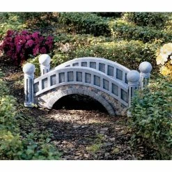 Design Toscano 36 in. W Polyresin The Halfpence Cobblestone Bridge -Design Toscano Sales Store design toscano garden bridges ng30290 c3 1000 1