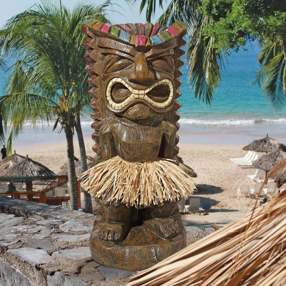 Design Toscano 20 in. H Pau Hana Hawaiian Tiki Totem Garden Statue 9 Design Toscano 20 in. H Pau Hana Hawaiian Tiki Totem Garden Statue - Image 7