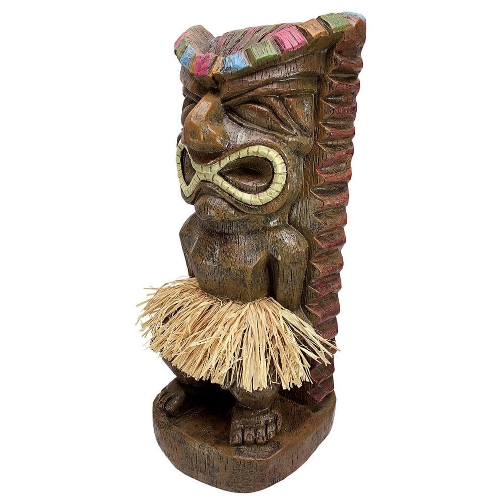 Design Toscano 20 in. H Pau Hana Hawaiian Tiki Totem Garden Statue 6 Design Toscano 20 in. H Pau Hana Hawaiian Tiki Totem Garden Statue - Image 4