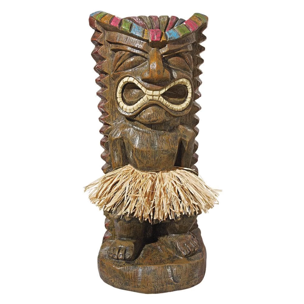 Design Toscano 20 in. H Pau Hana Hawaiian Tiki Totem Garden Statue 3 Design Toscano 20 in. H Pau Hana Hawaiian Tiki Totem Garden Statue