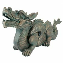 Design Toscano 15 in. H Asian Dragon of the Great Large Wall Statue