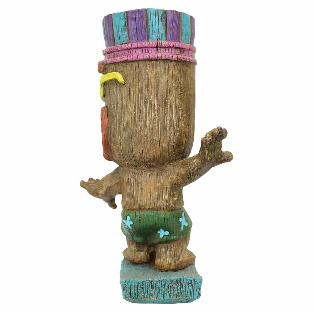 Design Toscano 13.5 in. H Kahuna Tiki Surfer Dude Statue 8 Design Toscano 13.5 in. H Kahuna Tiki Surfer Dude Statue - Image 6