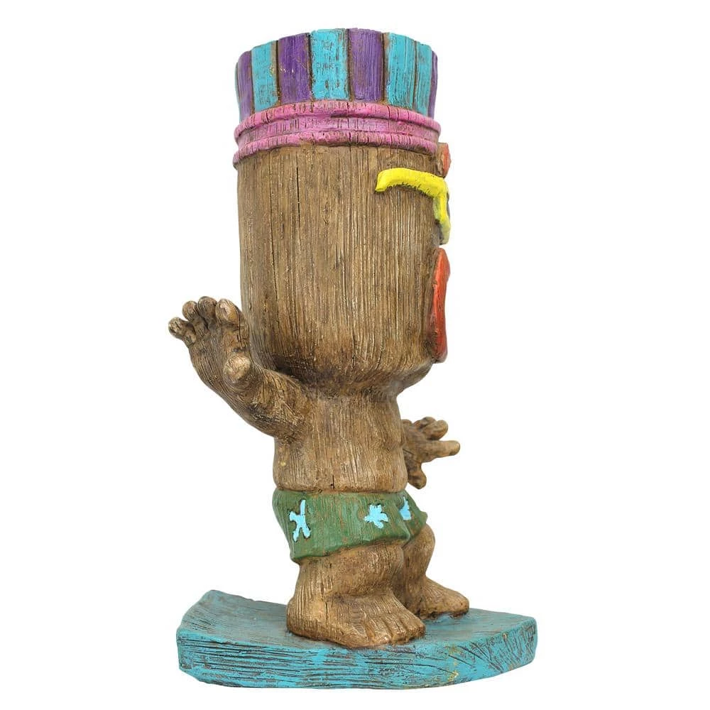Design Toscano 13.5 in. H Kahuna Tiki Surfer Dude Statue 11 Design Toscano 13.5 in. H Kahuna Tiki Surfer Dude Statue - Image 9