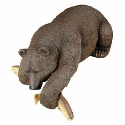 Design Toscano 17 in. H Catch of the Day Grand Bear Sculpture -Design Toscano Sales Store design toscano garden statues db383082 1f 1000