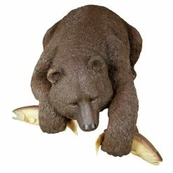 Design Toscano 17 in. H Catch of the Day Grand Bear Sculpture -Design Toscano Sales Store design toscano garden statues db383082 44 1000