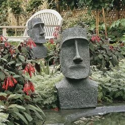 Design Toscano 24.5 in. H Easter Island Ahu Akivi Moai Monolith Large Garden Statue -Design Toscano Sales Store design toscano garden statues db555 31 1000