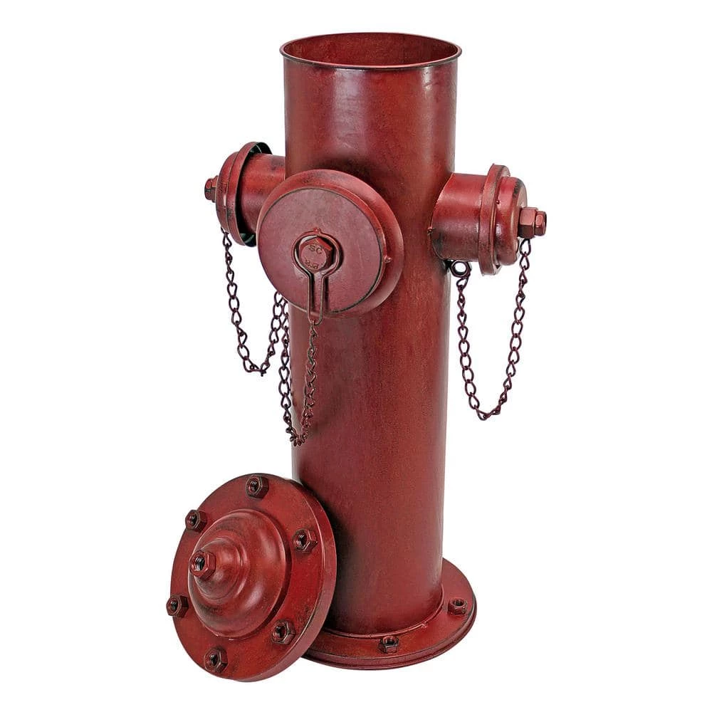 Design Toscano 23 in. H Vintage Metal Fire Hydrant Large Statue 8 Design Toscano 23 in. H Vintage Metal Fire Hydrant Large Statue - Image 6