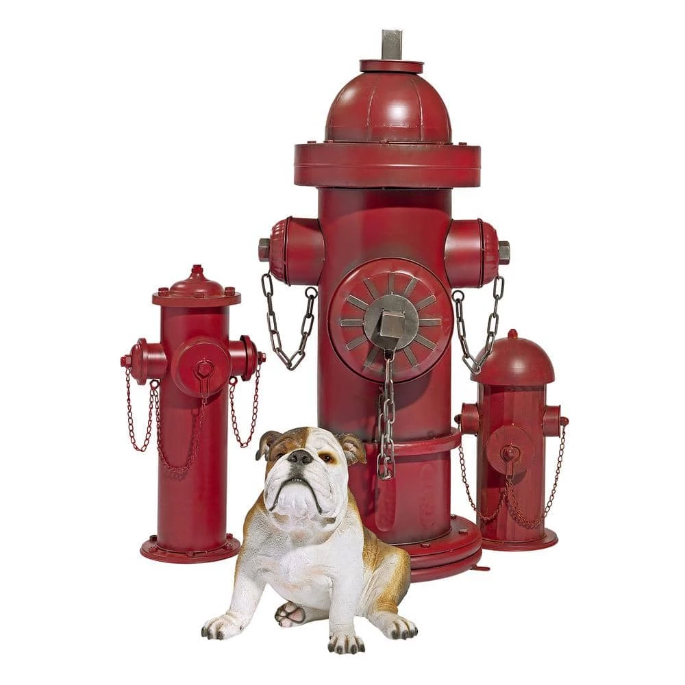 Design Toscano 23 in. H Vintage Metal Fire Hydrant Large Statue 11 Design Toscano 23 in. H Vintage Metal Fire Hydrant Large Statue - Image 9