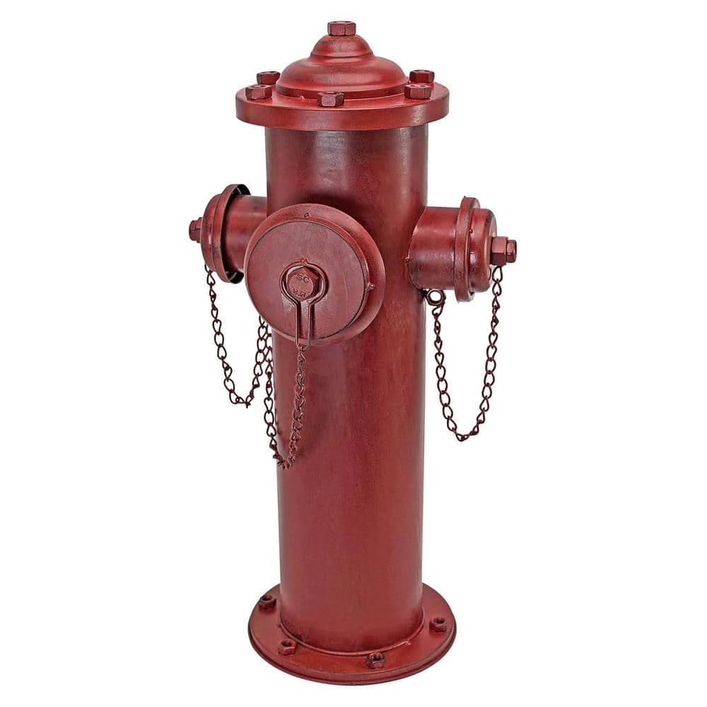 Design Toscano 23 in. H Vintage Metal Fire Hydrant Large Statue 7 Design Toscano 23 in. H Vintage Metal Fire Hydrant Large Statue - Image 5