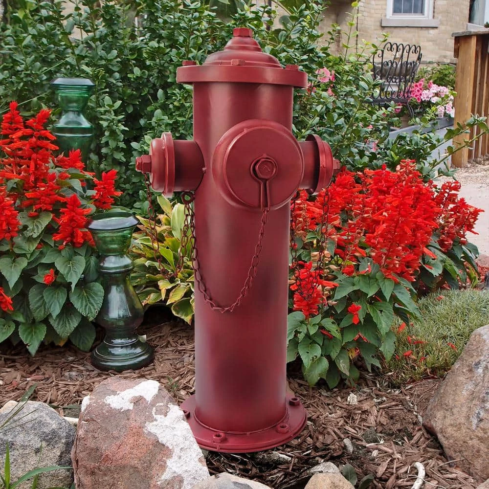 Design Toscano 23 in. H Vintage Metal Fire Hydrant Large Statue 3 Design Toscano 23 in. H Vintage Metal Fire Hydrant Large Statue