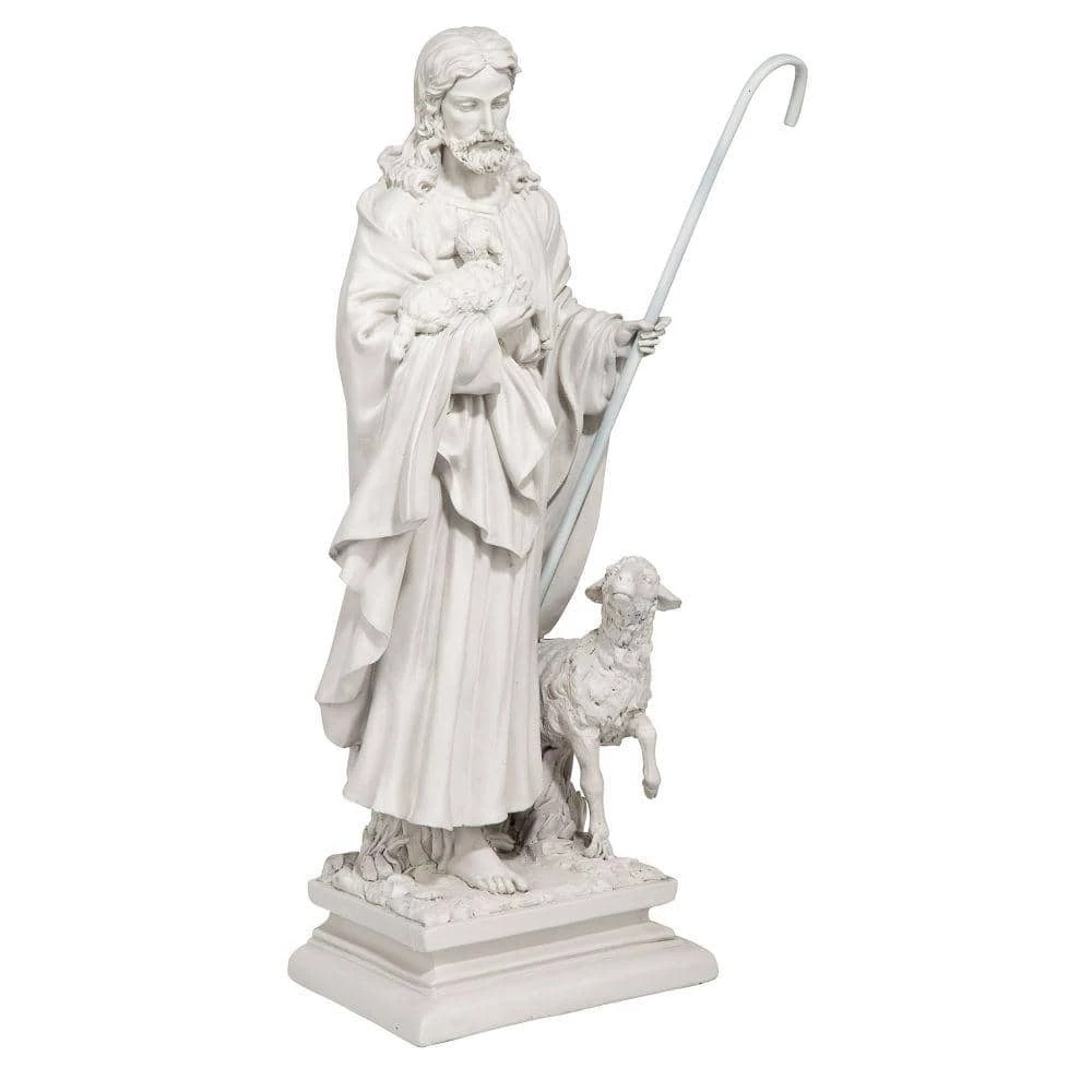 Design Toscano 28 in. H Jesus The Good Shepherd Large Garden Statue 4 Design Toscano 28 in. H Jesus The Good Shepherd Large Garden Statue - Image 2