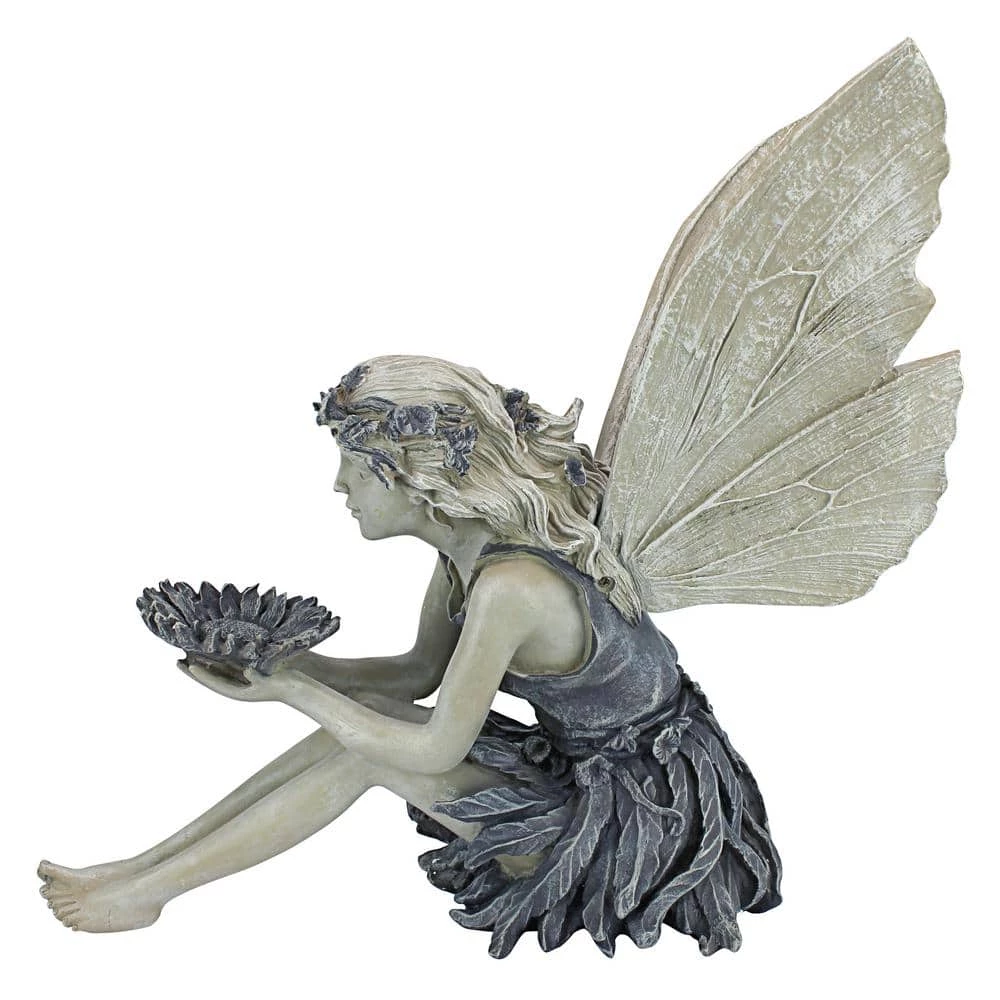Design Toscano 19.5 in. H The Sunflower Fairy Statue 11 Design Toscano 19.5 in. H The Sunflower Fairy Statue - Image 9