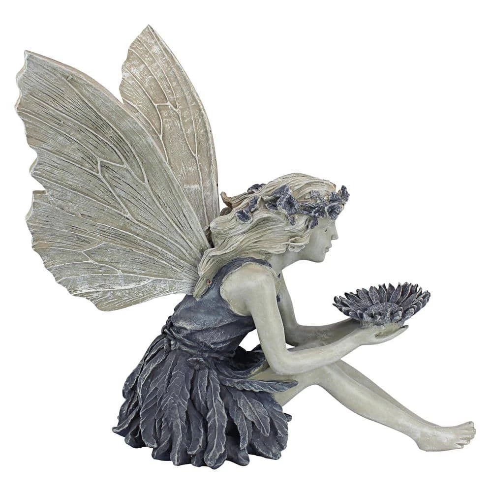 Design Toscano 19.5 in. H The Sunflower Fairy Statue 6 Design Toscano 19.5 in. H The Sunflower Fairy Statue - Image 4