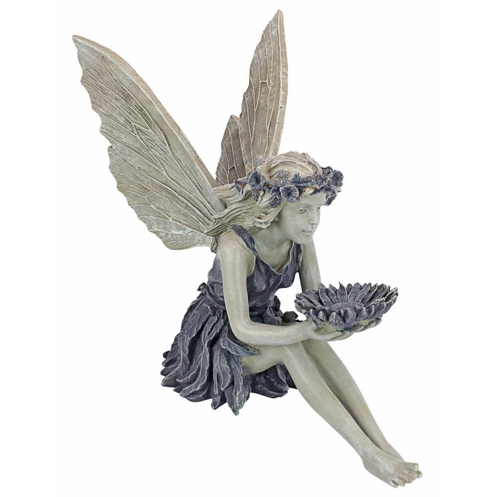 Design Toscano 19.5 in. H The Sunflower Fairy Statue 4 Design Toscano 19.5 in. H The Sunflower Fairy Statue - Image 2