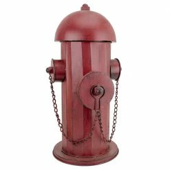 Design Toscano 18 in. H Vintage Metal Fire Hydrant Medium Statue