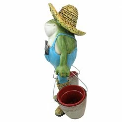 Design Toscano 17.5 in. H Buckets the Garden Frog Statue -Design Toscano Sales Store design toscano garden statues hf300718 76 1000