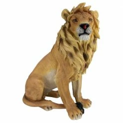Design Toscano 27 in. H King of Beasts Lion Sculpture -Design Toscano Sales Store design toscano garden statues je43201 c3 1000 1