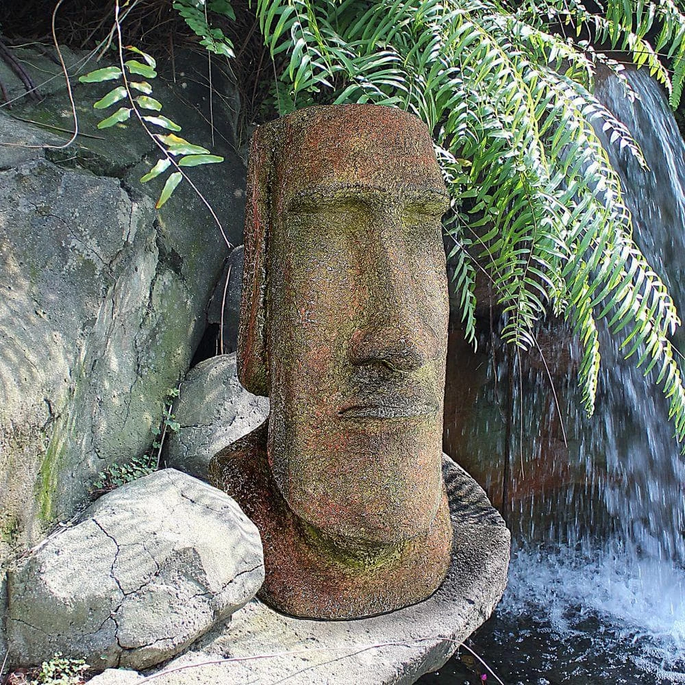 Design Toscano 16.5 in. H Easter Island Ahu Akivi Moai Monolith Medium Garden Statue 12 Design Toscano 16.5 in. H Easter Island Ahu Akivi Moai Monolith Medium Garden Statue - Image 10