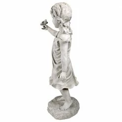 Design Toscano 34.5 in. H Mary Frances and her Feathered Friends Garden Girl Statue -Design Toscano Sales Store design toscano garden statues ky1467 4f 1000 1