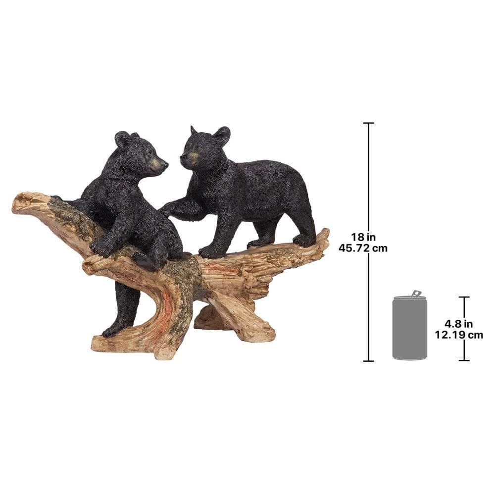 Design Toscano 18 in. H Mischievous Bear Cubs Sculpture 10 Design Toscano 18 in. H Mischievous Bear Cubs Sculpture - Image 8