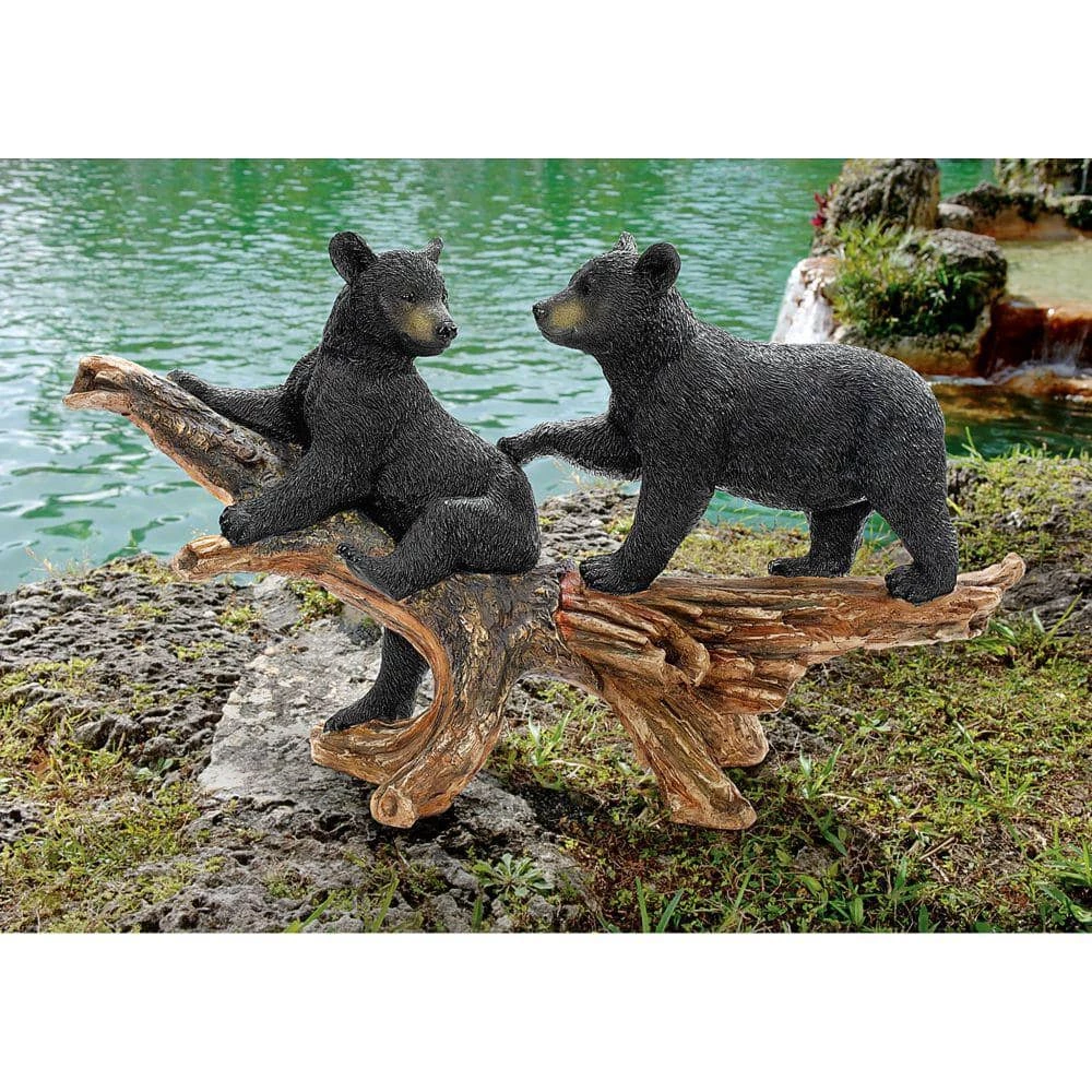 Design Toscano 18 in. H Mischievous Bear Cubs Sculpture 9 Design Toscano 18 in. H Mischievous Bear Cubs Sculpture - Image 7