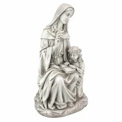 Design Toscano 23.5 in. H St. Anne with the Young Mary Mother of Jesus Statue -Design Toscano Sales Store design toscano garden statues ly714059 4f 1000 1