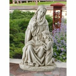 Design Toscano 23.5 in. H St. Anne with the Young Mary Mother of Jesus Statue -Design Toscano Sales Store design toscano garden statues ly714059 c3 1000 1