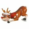Design Toscano 18 in. Slip-Slider Santa's Red-Nosed Christmas Reindeer Garden Statue -Design Toscano Sales Store design toscano garden statues ne170078 64 1000