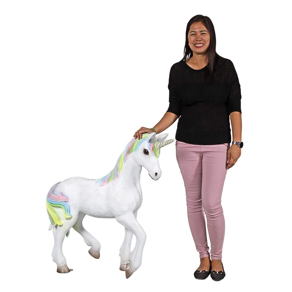 Design Toscano 36 in. H Shimmer The Mystical Magical Standing Unicorn Garden Statue 14 Design Toscano 36 in. H Shimmer The Mystical Magical Standing Unicorn Garden Statue - Image 12