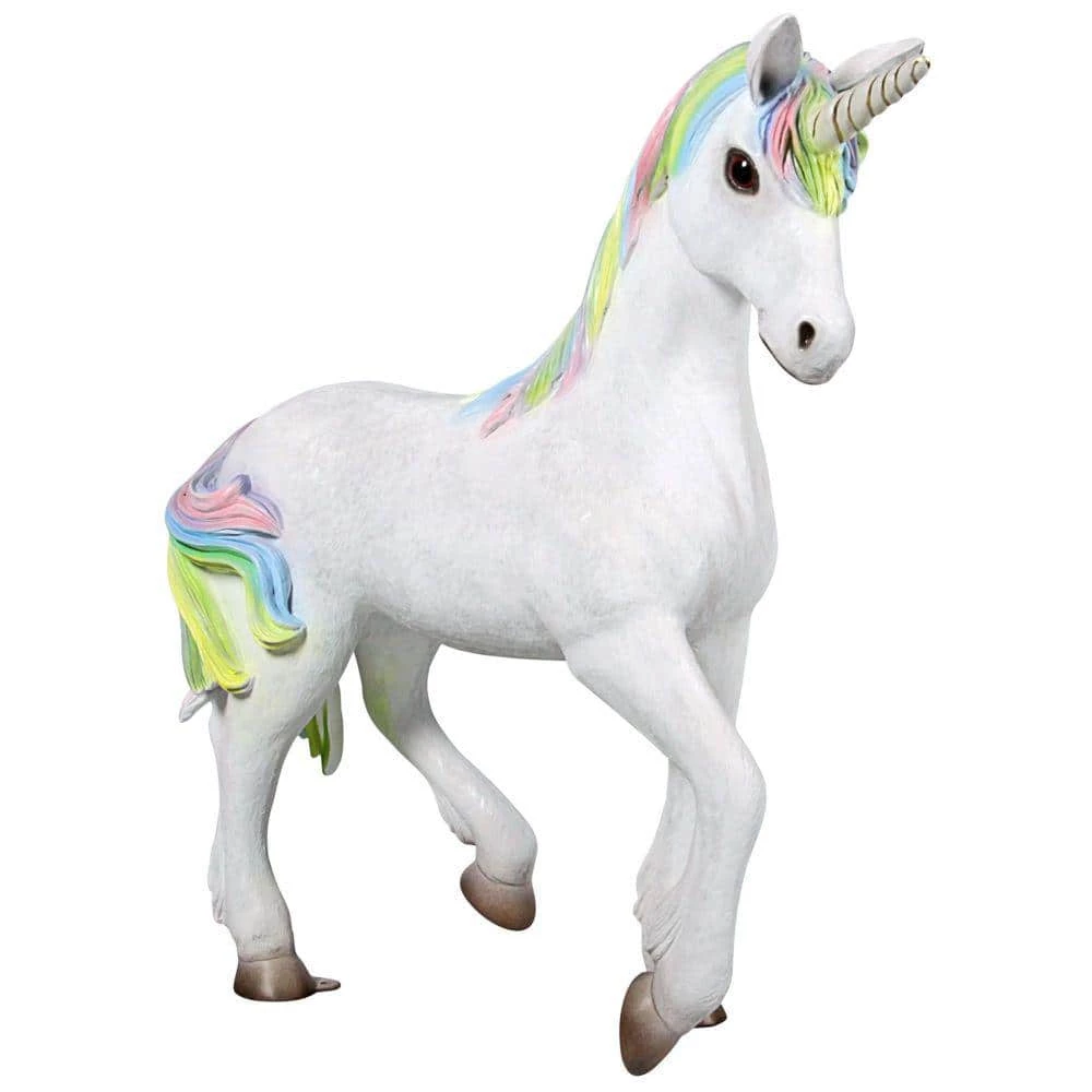 Design Toscano 36 in. H Shimmer The Mystical Magical Standing Unicorn Garden Statue 5 Design Toscano 36 in. H Shimmer The Mystical Magical Standing Unicorn Garden Statue - Image 3