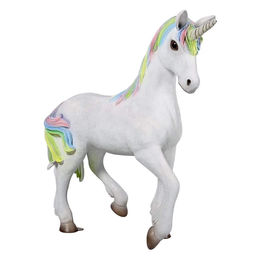 Design Toscano 36 in. H Shimmer The Mystical Magical Standing Unicorn Garden Statue 4 Design Toscano 36 in. H Shimmer The Mystical Magical Standing Unicorn Garden Statue - Image 2