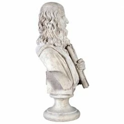 Design Toscano 30.5 in. H Leonardo da Vinci Grand Scale Sculptural Bust 14 Design Toscano 30.5 in. H Leonardo da Vinci Grand Scale Sculptural Bust -Design Toscano Sales Store design toscano garden statues ne867143 4f 1000